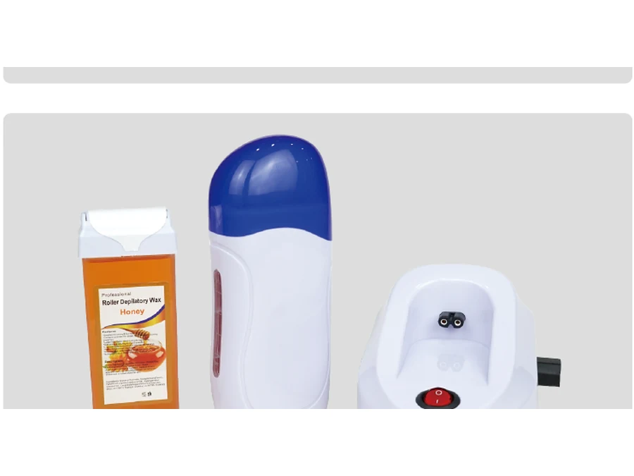 Single Roll-On Wax Heater with Base